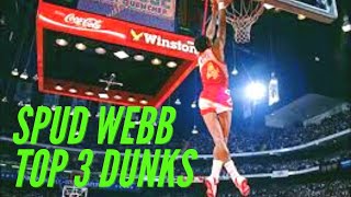 SPUD WEBB TOP 3 DUNKS OF CAREER [upl. by Nave]