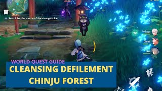 Cleansing Defilement In Chinju Forest  Inazuma World Quest Genshin Impact [upl. by Acissev836]