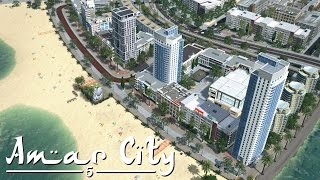 Cities Skylines Amar City Part 5  Beach Boulevard amp Breakwaters [upl. by Legge]