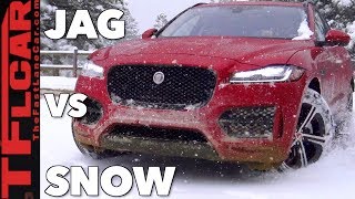 Does This Cat Have Snow Claws Jaguar FPace AWD vs Colorado Blizzard Review [upl. by Sophey]