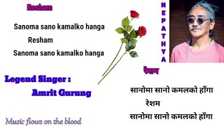 Resham karaoke 2 language [upl. by Dnarud171]