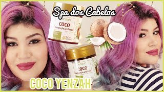 🌴 SPA DOS CABELOS COCO HIDRATAÇÃO PROFUNDA  YENZAH Low Poo HidroNutrição [upl. by Ydarb990]