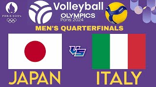 OLYMPIC MENS VOLLEYBALL LIVE │ JAPAN vs ITALY Livescore [upl. by Blakelee]