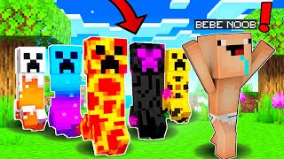 TROLLE a Mi Amigo BEBE NOOB con Nuevos Creepers INCREÍBLES 😂💥 MINECRAFT PERO  BEBE NOOB y TIKKO [upl. by Monda560]