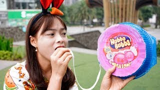 Trò Chơi Ăn Kẹo Hubba Bubba Khổng Lồ ❤ BIBI TV ❤ [upl. by Allehcram]