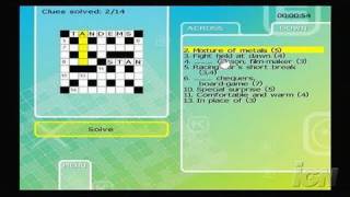 Puzzler Collection Nintendo Wii Gameplay  Crosswords [upl. by Jane]