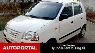 Hyundai Santro Xing XL User Review comfortable car  Autoportal [upl. by Polak]