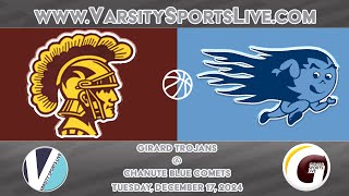 Girard Trojans  Chanute Blue Comets Basketball 121724 [upl. by Airdnahc]