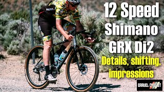 NEW Shimano GRX Di2 12Speed Details Shifting amp Impressions [upl. by Lyndsay687]