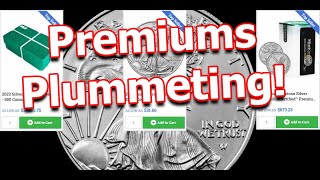 Silver Eagle Premiums Plummeting Why Are They Dropping [upl. by Yorgen]