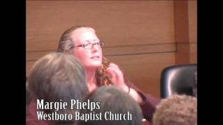 Margie Phelps of Westboro Baptist Church on free speech [upl. by Sherlocke]