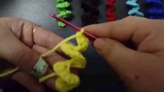 😉Tutorial Crochet😉 Rizos Espirales o Rulos en UNA SOLA CADENA DE INICIOHow to LOOPS Easy ENG [upl. by Ahsets]