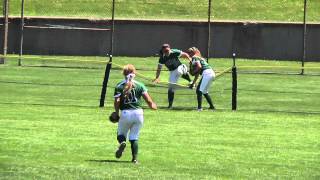 Ohio Softballs Alyssa Wolfes Game Winning Fence Catch in MAC Tournament [upl. by Annalee]