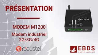 M1200 de Robustel  Modem 2G3G4G avec RS232 RS485 ES digitales [upl. by Alaekim]