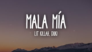 LIT killah Duki  Mala Mía LetraLyrics [upl. by Harrow684]