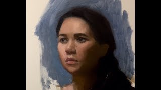 Portrait Painting Tutorial  StartFinish Instructional Video [upl. by Eenimod]