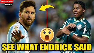 🚀CRITICAL UPDATE JUST AFFIRMED ENDRICK SURPRISING MESSI REAL MADRID NEWS [upl. by Anisirhc428]