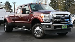 2016 Ford F350 Lariat Dual Rear Wheels Walkaround and Information [upl. by Joelie]