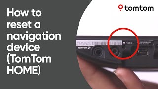 How to reset a navigation device that connects to TomTom HOME [upl. by Atinehs21]