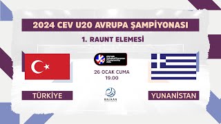 TÜRKİYE  GREECE CEV U20 VOLLEYBALL EUROPEAN CHAMPIONSHIP 2024 – WOMEN 1st Round  Semi Final [upl. by Calida]