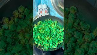 Amazing Green Popcorn Recipe  Colorful Popcorn Making At Home shorts popcorn recipe [upl. by Leunamesoj]