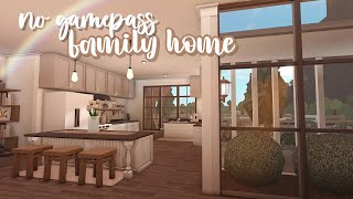 no gamepass family home ♡  bloxburg speedbuild  luminto [upl. by Dnalloh114]