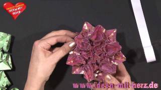 Ideen mit Herz  Origami Stern  Kristallstern [upl. by Justine]