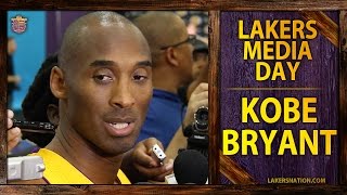 Lakers Media Day Kobe Bryant PT 1 I Dont Have Many Of These Left [upl. by Acilejna]