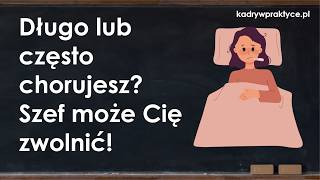 Długotrwała choroba – czy pracodawca może Cię zwolnić [upl. by Animsay]