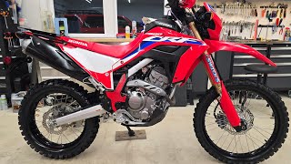 Honda CRF 300L  Rally Raid Level 2 Suspension upgrade  Front Forks amp Rear Shock [upl. by Arait]