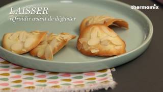 Les Tuiles aux amandes au Thermomix® recette issue des cours de cuisine [upl. by Annaid]