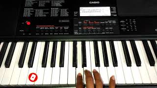 KARZ THEME MUSIC on Piano with Slow Lesson  FxMusic  Perfect Piano  WalkBand [upl. by Bonneau370]