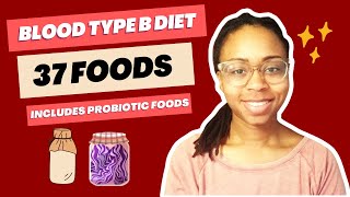 Blood Type B Diet Food Lists The ProbioticCandida Diet [upl. by Zacharia432]