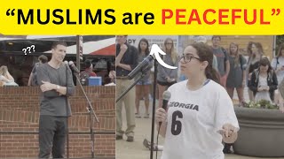 This Muslim CLAIMED the Quran is PEACEFULChristian Preacher Response Christian vs Muslim Debate [upl. by Atsyrhc]