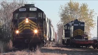 NDampW train swap at Cecil with PREX 3054 and 1603 [upl. by Aztinad]