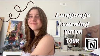 Language Learning Notion tour 2024  FREE TEMPLATE [upl. by Ulric186]