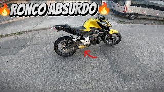 CB 300F COM ESCAPE ESPORTIVO BARULHANDO A CITY E SEM RETROVISOR NO DESACATO 🔥🚀 [upl. by Haleelahk938]