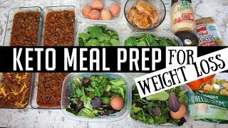 KETO MEAL PREP FOR WEIGHT LOSS KETO CHILI amp COBB SALAD [upl. by Vick]