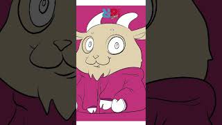 Drawing a baby goat wearing pajamas goats drawing shorts babygoat [upl. by Ainahs348]