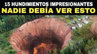 15 Hundimientos Capturados En Cámara Más Impresionantes Del Mundo [upl. by Marienthal276]