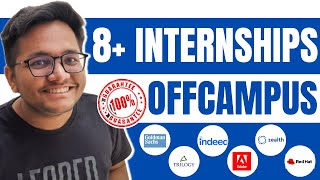 8 OFF Campus SDE Internships  2023  2024  2025 Batch  OFF Campus Hiring [upl. by Powel]