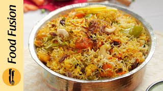 Masalaydar Vegetable Dum Biryani  Recipe by Food Fusion [upl. by Leuamme]