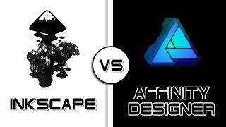 Inkscape Vs Affinity Designer  Tutorials for new beginners [upl. by Kesley460]