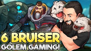 6 Bruiser  New Golemify Augment is Pretty Good  TFT Into the Arcane  Teamfight Tactics [upl. by Alleul]