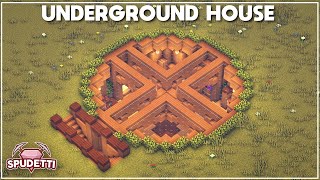 Minecraft How to Build an Underground House Easy Tutorial 2020 [upl. by Grishilda]