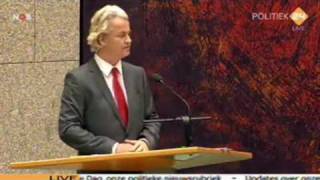 3716 september 2009 Algemene Beschouwingen Termijn 1 Geert Wilders PVV [upl. by Eyahs]