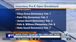 Martin County Prek enrollment begins for 20172018 school year [upl. by Moersch]