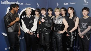 Stray Kids On Collaborating With NSYNC For Boy Band Tribute  AMAs 50th Anniversary Special [upl. by Mccurdy]