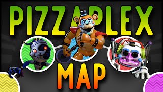 The Mega Pizzaplex Map EXPLAINED  Tales From The Pizzaplex Details [upl. by Eelsel75]