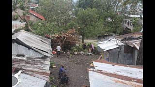 First signs of arrival of new cyclone in northern Mozambique [upl. by Nolyarg]